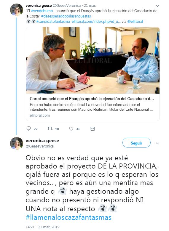 Verónica Geese Cruce con corral