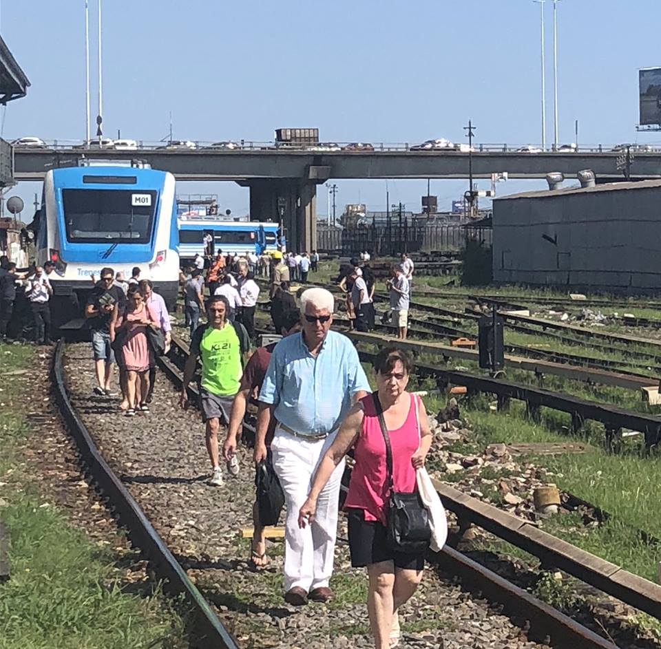 Descarriló un tren en Buenos Aires