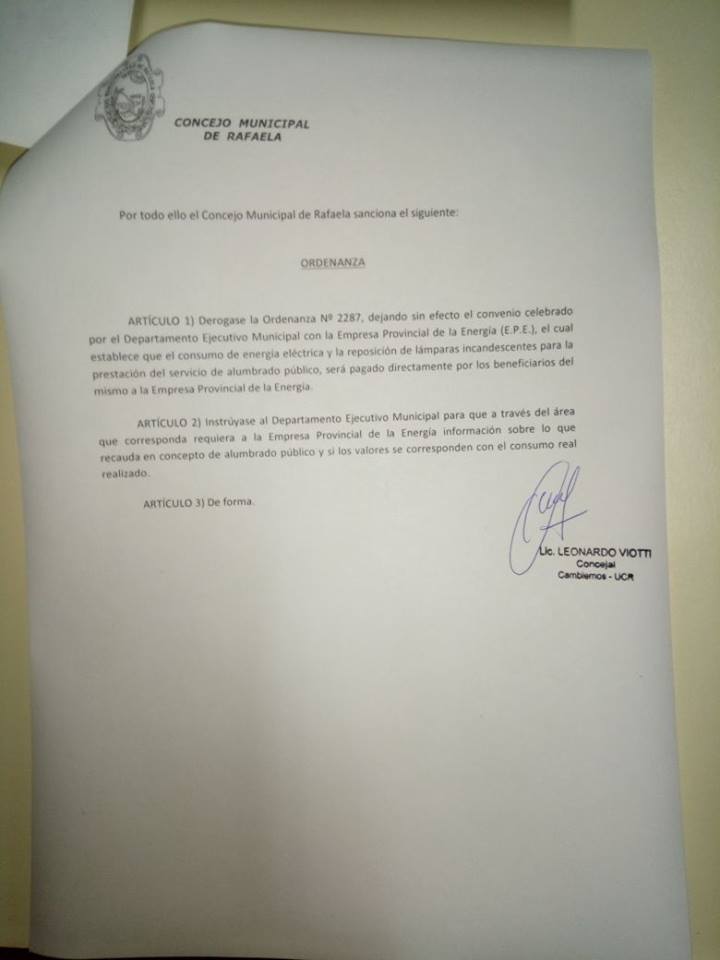 Proyecto ordenanza viotti