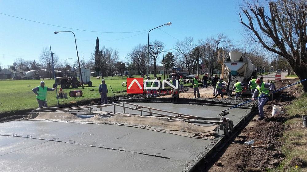 Trabajos de obras viales en diferentes sectores de la ciudad