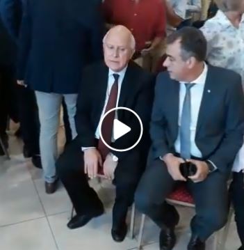 Momento tenso entre el Intendente Luis Castellano y el gobernador Miguel Lifschitz